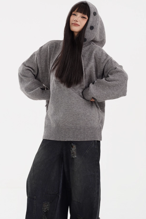 Hooded Knit Hoodie