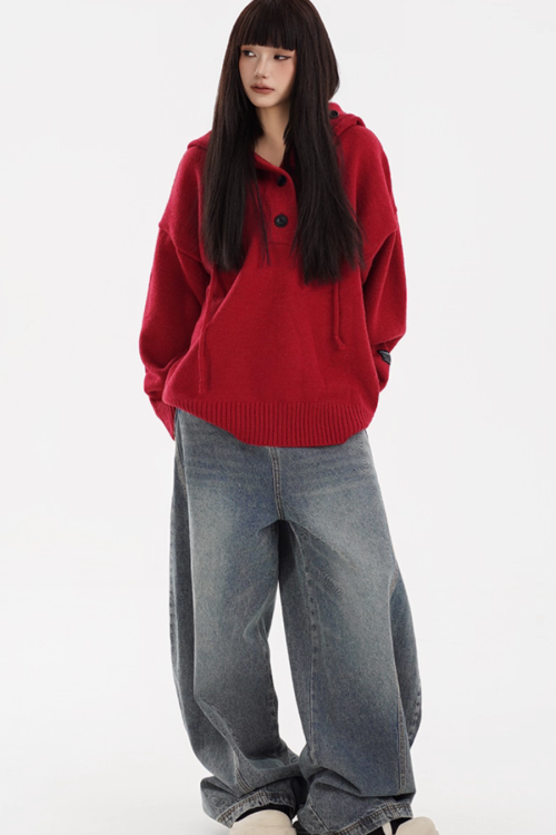 Hooded Knit Hoodie