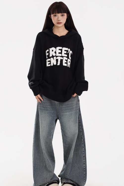 Hooded Knit Hoodie