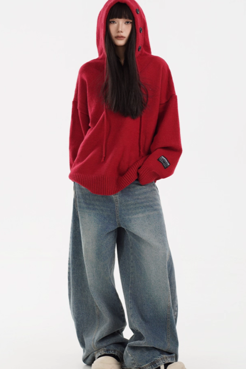 Hooded Knit Hoodie