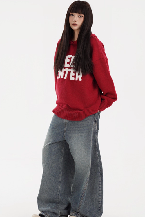 Hooded Knit Hoodie