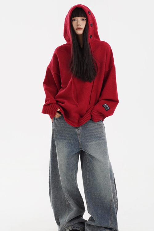 Hooded Knit Hoodie
