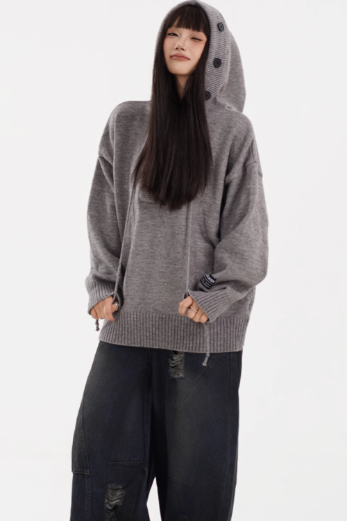 Hooded Knit Hoodie