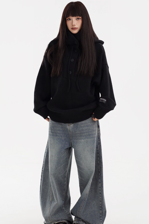 Hooded Knit Hoodie