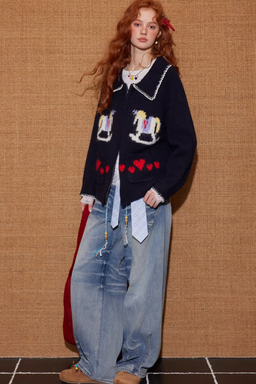 Horse Wool Knit Jacket