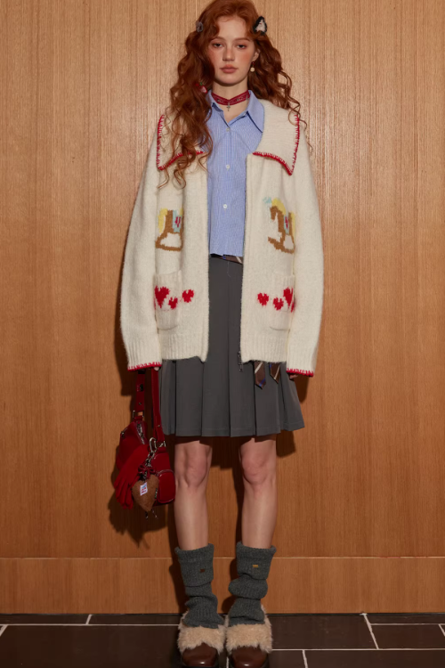 Horse Wool Knit Jacket