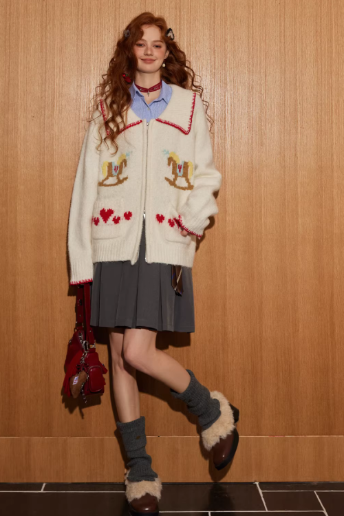 Horse Wool Knit Jacket