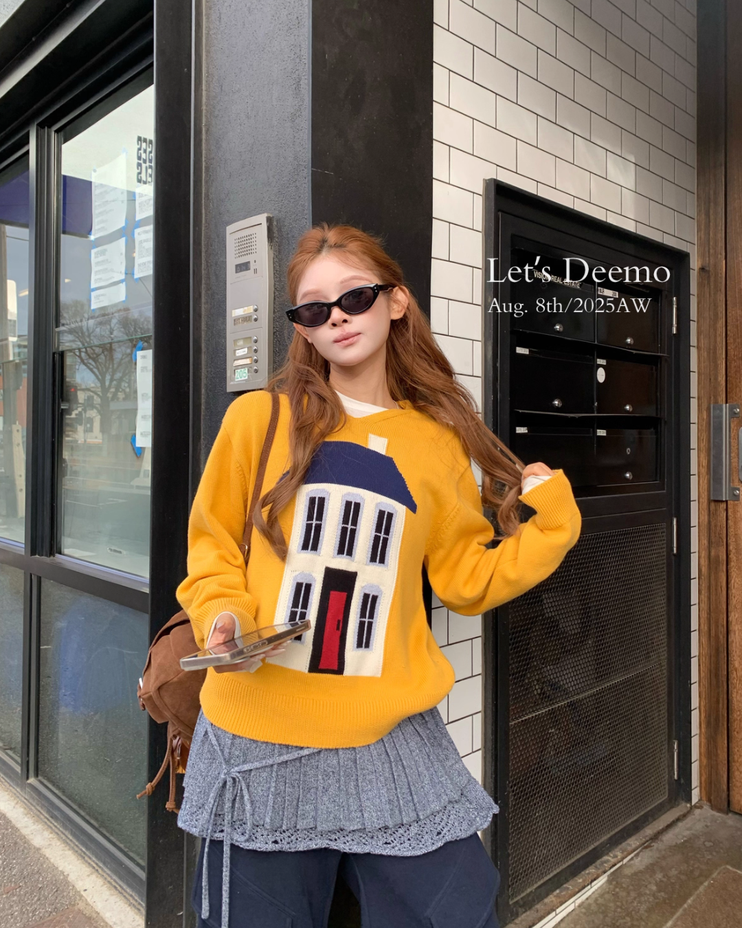 House Motif Knit Top