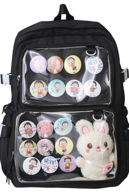 Ita Backpack with Clear Window and Included Insert for Pin Display