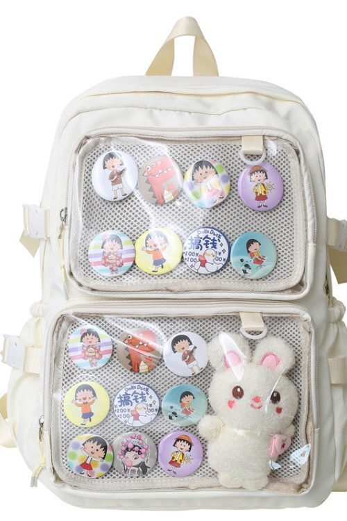 Ita Backpack with Clear Window and Included Insert for Pin Display