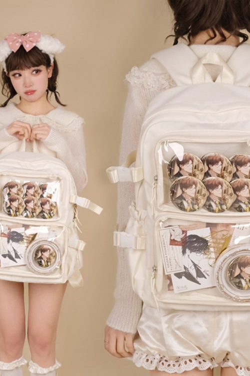 Ita Backpack with Clear Window and Included Insert for Pin Display
