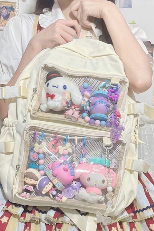 Ita Backpack with Clear Window and Included Insert for Pin Display