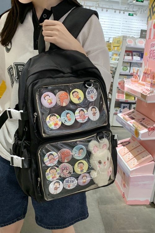 Ita Backpack with Clear Window and Included Insert for Pin Display