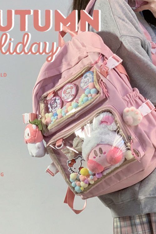 Ita Backpack with Clear Window and Included Insert for Pin Display
