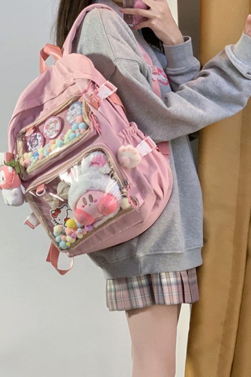Ita Backpack with Clear Window and Included Insert for Pin Display