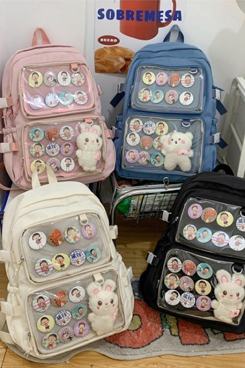 Ita Backpack with Clear Window and Included Insert for Pin Display