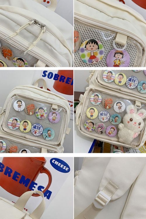 Ita Backpack with Clear Window and Included Insert for Pin Display