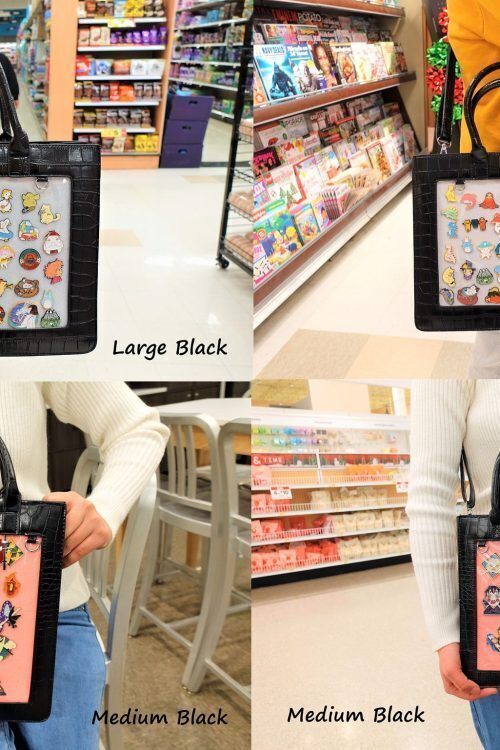 Ita Crossbody Bag with Clear Window for Pin Display