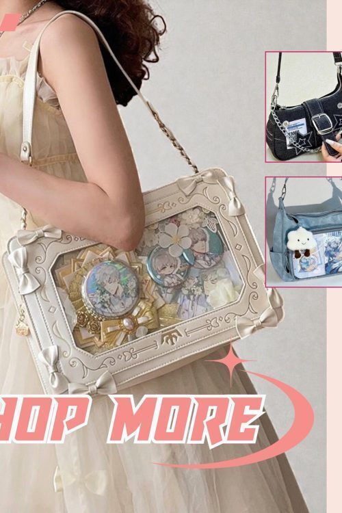Ita Crossbody Bag with Clear Window for Plushies and Pins