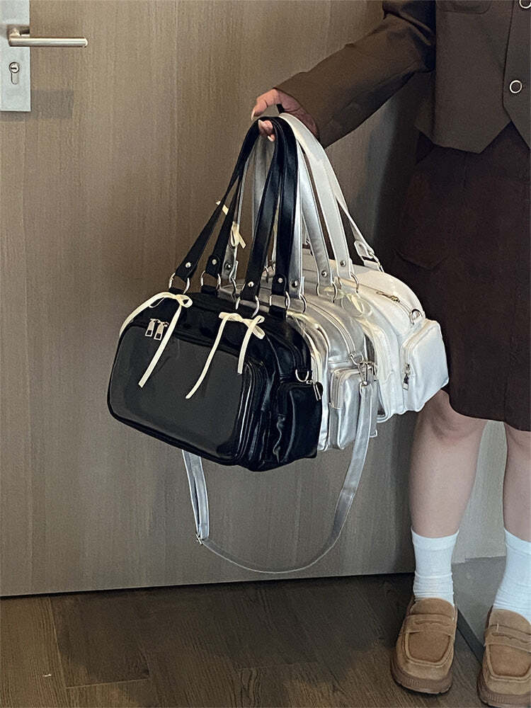 Japanese JK Style Ita Bag with Clear Window for Plushies and Pins