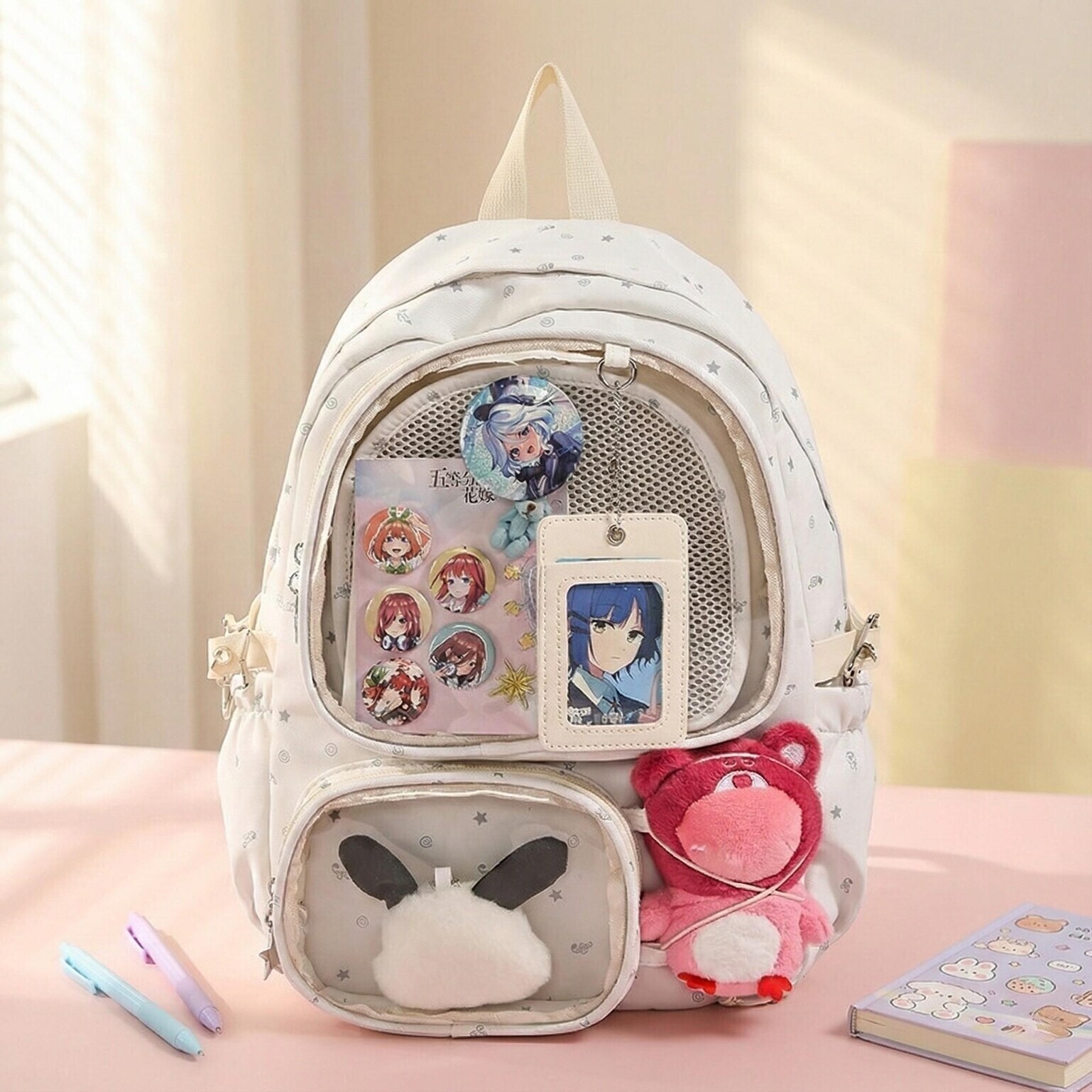 Kawaii Ita Backpack for Pin Display