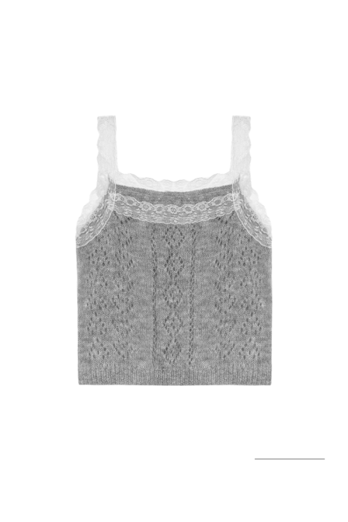 Lace Knit Cardigan / Lace Knit Camisole