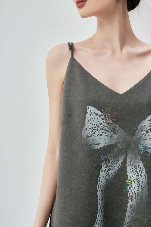 Lace Spliced Camisole Dress