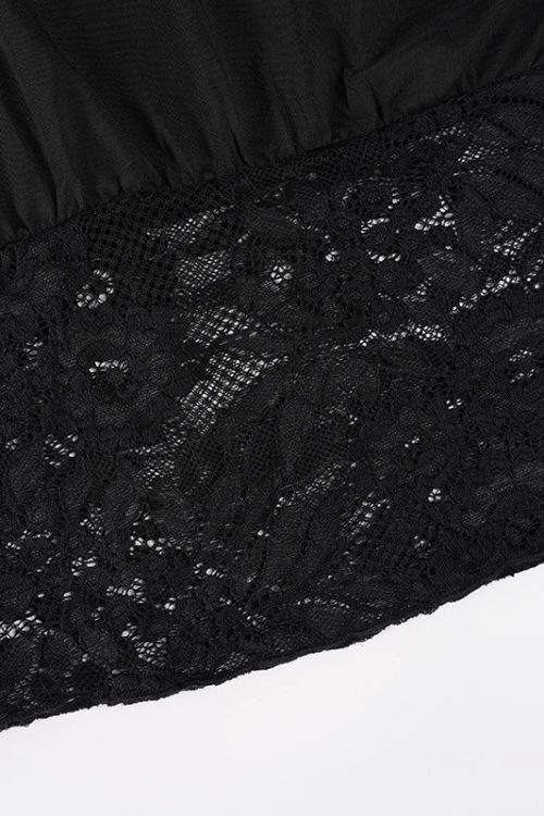 Lace Waist One Shoulder Top