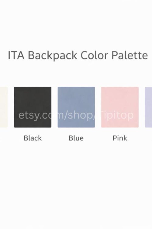 Large Black Ita Backpack with Clear Window for Pin Display