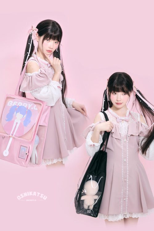 Large Ita Bag with Clear Window for Plushies and Pins