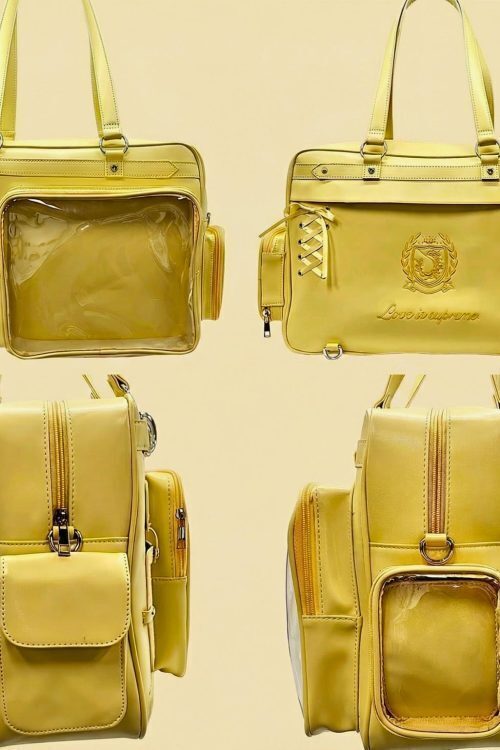 Large Ita Shoulder Bag with Clear Window for Plushies and Pins