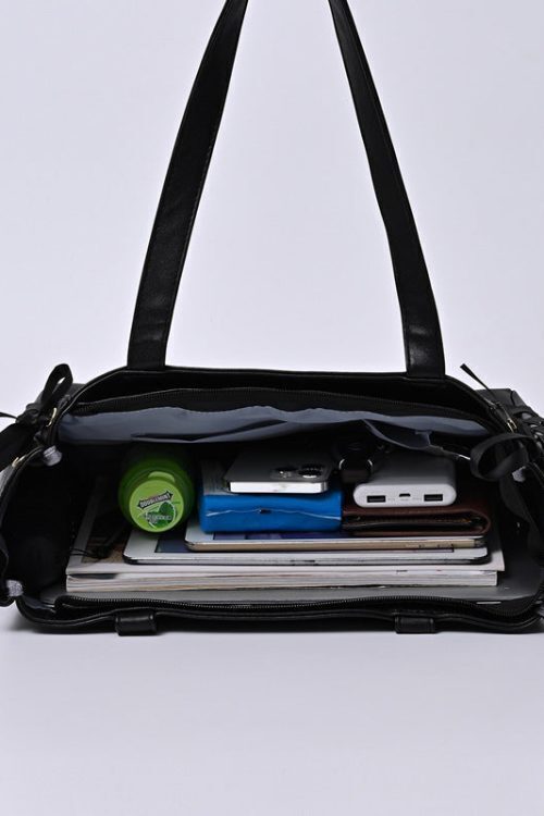 Large Ribbon Ita Tote Bag with Included Insert