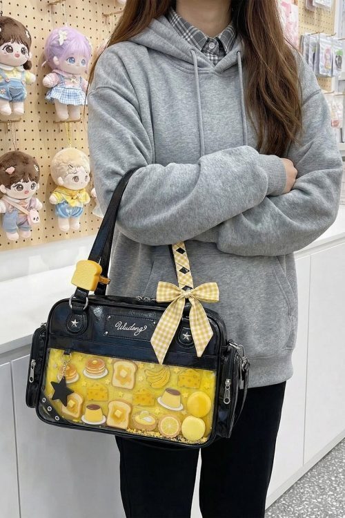 Large Y2K Convertible Ita Bag for Pin Display