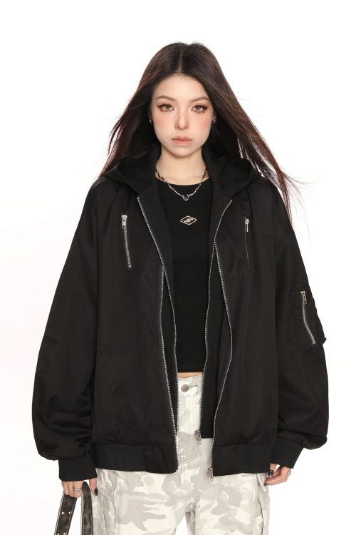 Layered Style Zip Jacket