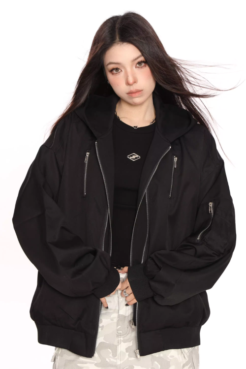 Layered Style Zip Jacket