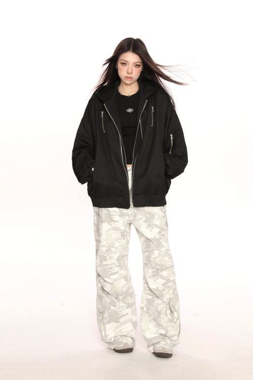 Layered Style Zip Jacket