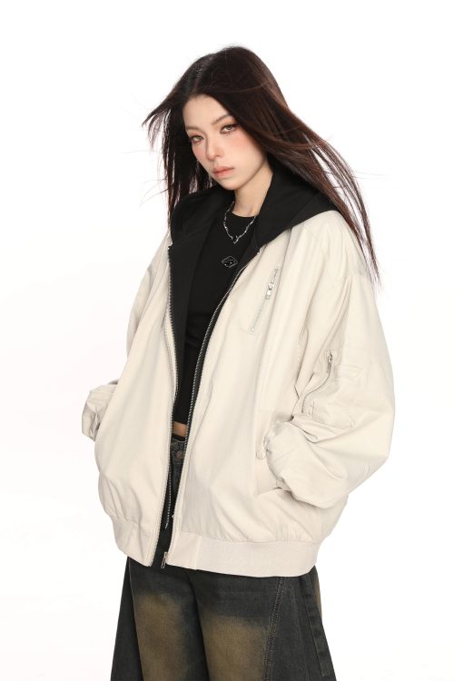 Layered Style Zip Jacket