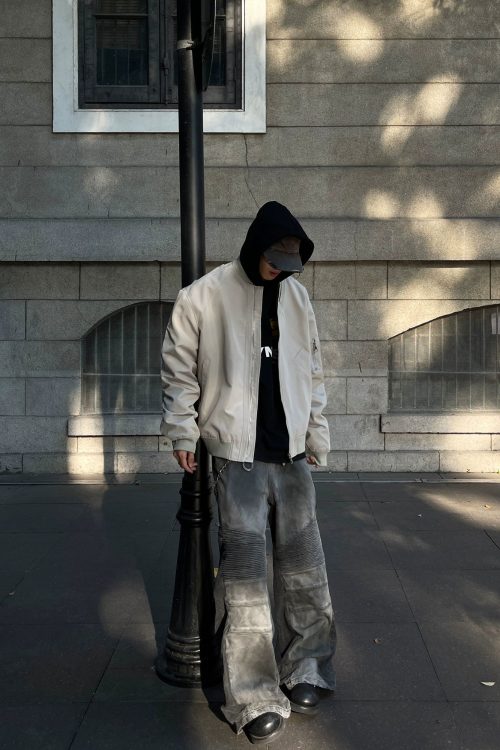 Leather MA-1 Bomber Jacket