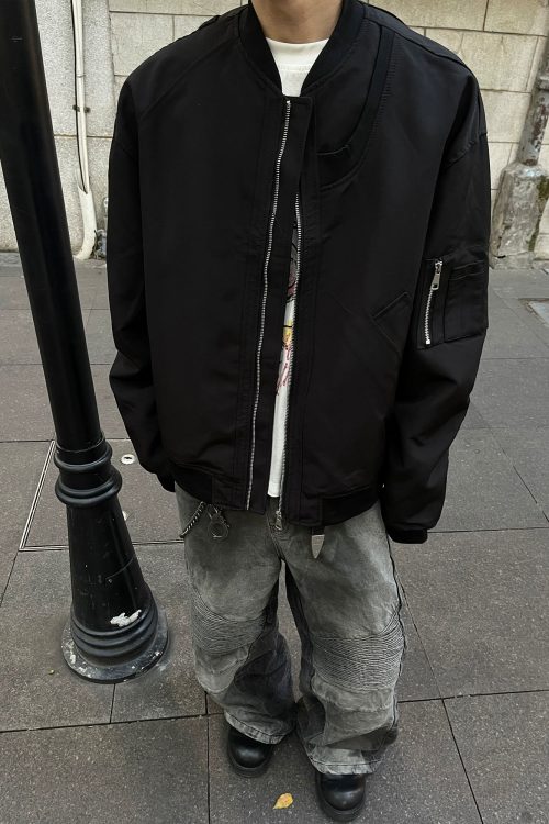 Leather MA-1 Bomber Jacket