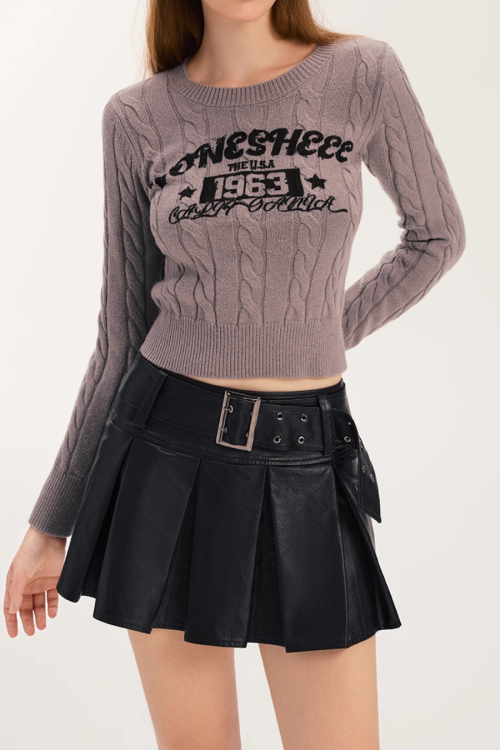 Leather Mini Skirt