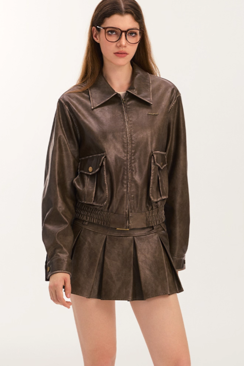 Leather Mini Skirt