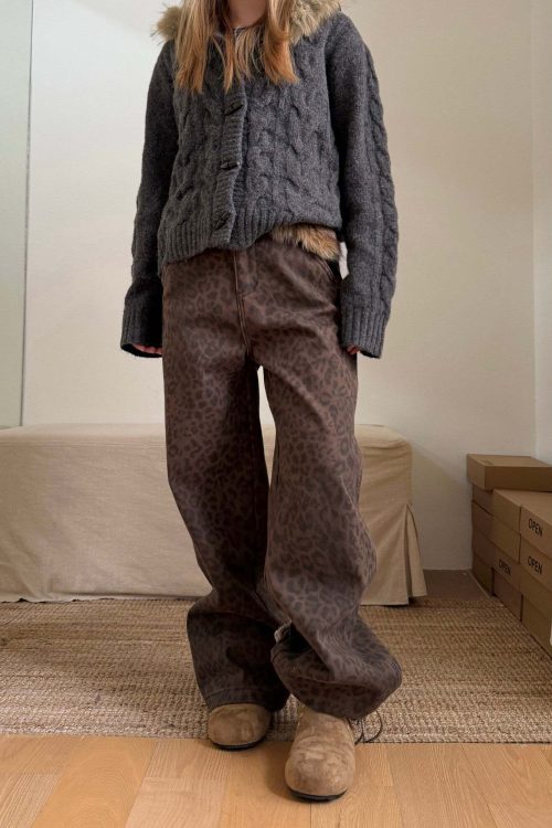 Leopard Wide Pants