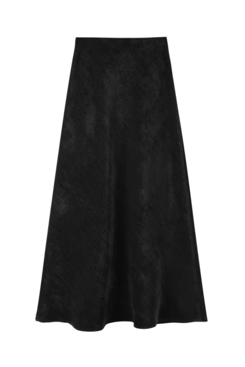 Loose Kni Cardigan Jacket / Slim Fit Mermaid Skirt / Waist Belt