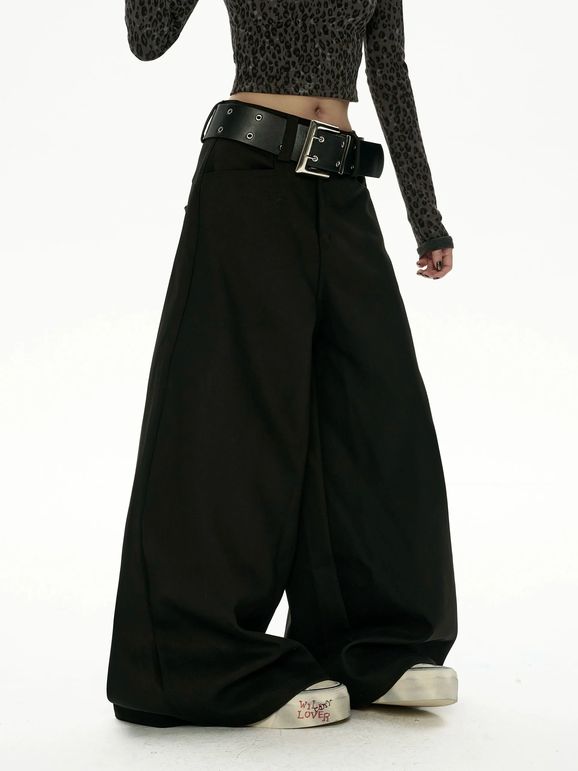 Low Waist Wide Casual Pants