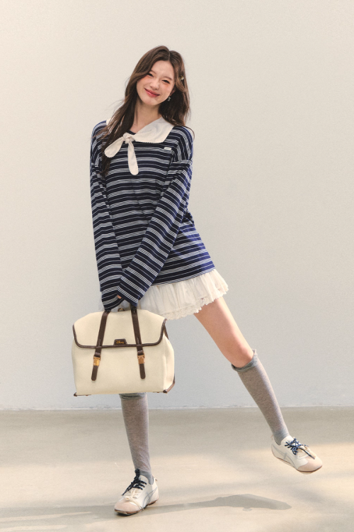 Marine Stripe Long Sleeve Top