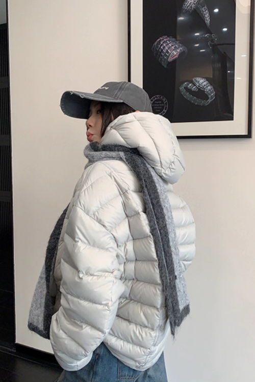 Mid-Length Down Hood Jacket