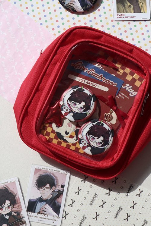 Mini Ita Crossbody Bag with Clear Window and Included Insert for Plushies and Pins