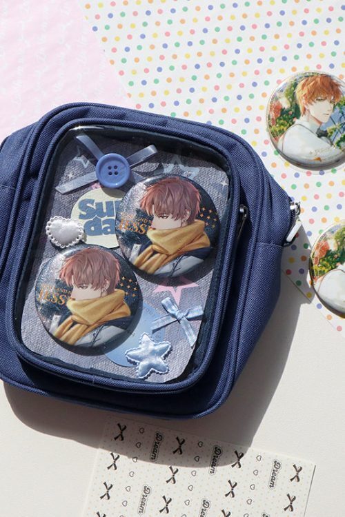 Mini Ita Crossbody Bag with Clear Window and Included Insert for Plushies and Pins