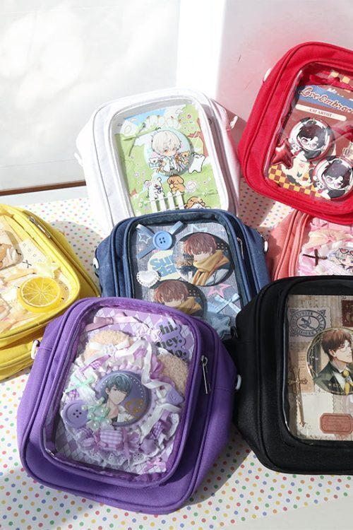 Mini Ita Crossbody Bag with Clear Window and Included Insert for Plushies and Pins