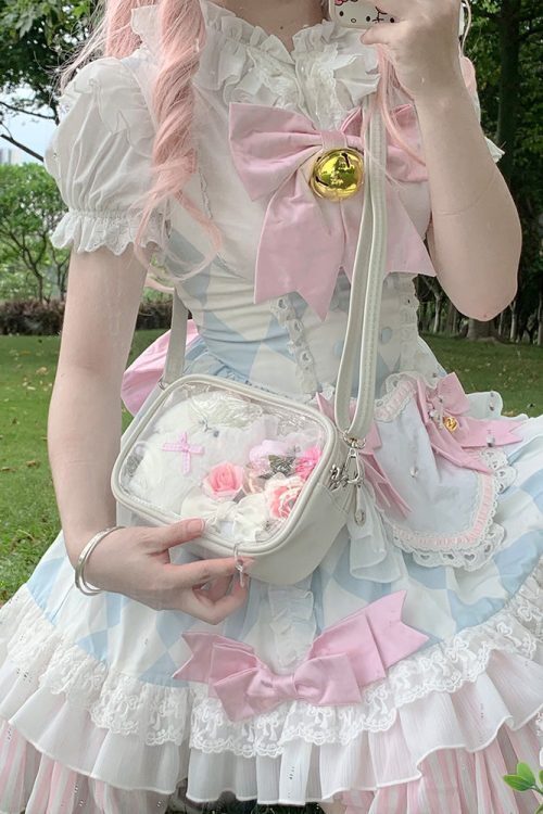 Mini Ita Crossbody Bag with Clear Window for Plushies and Pins